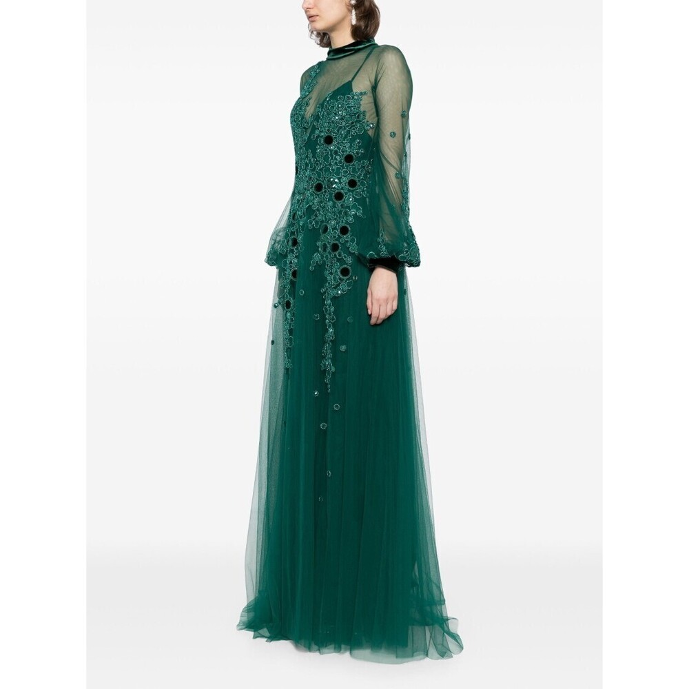 Saiid Kobeisy Embroidered Tulle Dress
